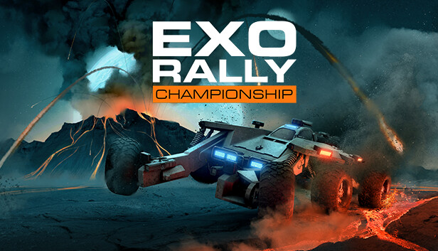 Exo Rally Championship poster. Game & art by Exbleative and Future Friends Games.